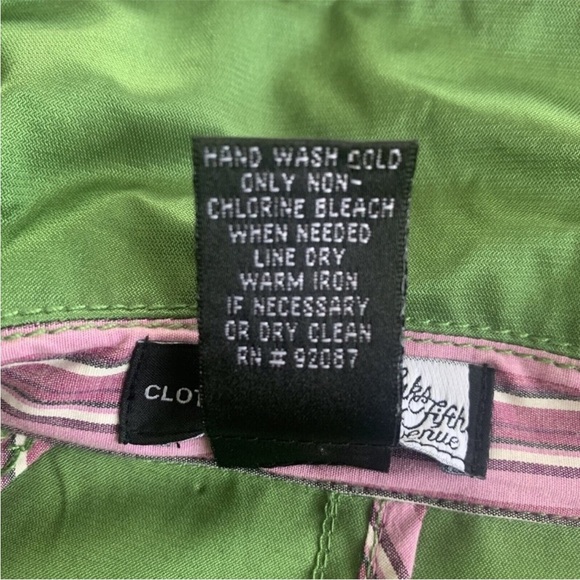 Saks Fifth Avenue Trench Coat Jacket Womens Size 14/XL Metallic Green $400 - Picture 12 of 15